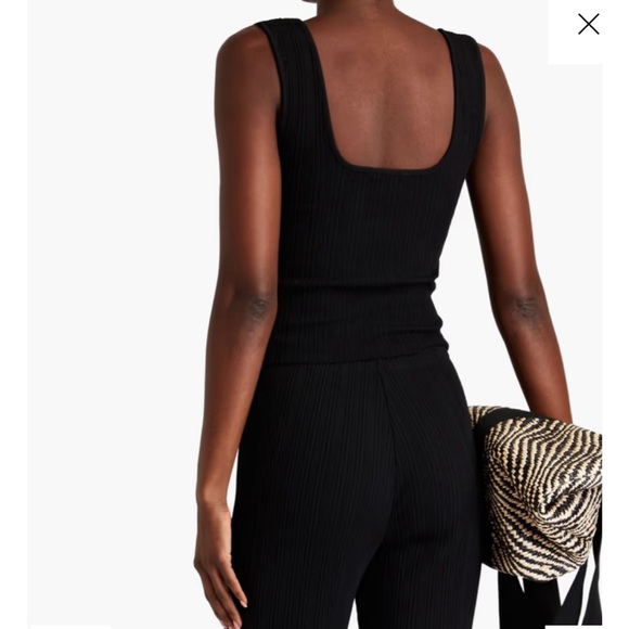 Vince Square Neck Ribbed Knit Tank - Picture 12 of 12